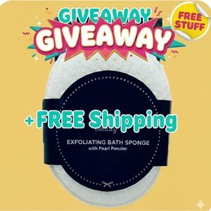 💝GIVVY Pearl Bath Sponge + FREE SHIPPING
